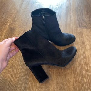 Velvety Ankle Boots